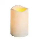 Everlasting Glow LED Indoor/Outdoor Resin Candle, Timer Feature, 3" x 4"