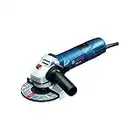 Bosch Professional Smerigliatrice Angolare GWS 7-125, Ø Disco: 125 mm, Impugnatura aggiuntiva, Flangia di Montaggio, Dado di serraggio, Confezione in Cartone, 720 W, 230 V, Blu