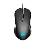 INPHIC Mouse cablato per aziende, clic silenzioso, 4800 DPI regolabile, clic silenzioso, 4 retroilluminazione a LED, mouse PC, laptop, lavoro e giochi