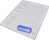 BLUESEABUY Tapis Isolant Camping 200 * 150cm Tapis Isolant en Aluminium Pliable Tapis de Couchage en Mousse pour Extérieur Camping Randonnée Pique-Nique (Argent)