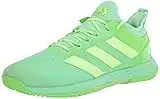adidas Men's Adizero Ubersonic 4 Tennis Shoe, Beam Green/Signal Green/Solar Green (Heat.RDY), 10.5