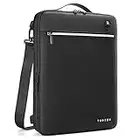 TUDEQU Laptop Carrying Case 15.6 Inch Water Resistant Computer Bag,Slim Laptop Bag for Men Women Shoulder Bag Briefcases Black