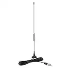 Bingfu Antenne de Voiture Radio FM Stéréo Universelle Prise DIN Magnétique 3M/9.84ft Compatible avec Véhicule SUV Camion RV Autoradio Audio HD Radio Lecteur de Récepteur Multimédia Autoradio Stéréo