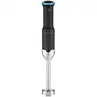 Chefman Cordless Power Portable Immersion Blender, Ice Crushing Power with One-Touch Speed Control, USB Charging, Quickly Mixes Smoothies, Purees Soups, Dips, Sauces, Storage Case, Stainless Steel