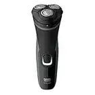 Philips Norelco Shaver 2300 Rechargeable Electric Shaver with PopUp Trimmer for male, Black, 1 Count, S1211/81