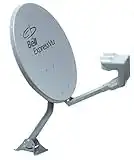 18'' Satellite Dish Antenna for high Definition with 2 coaxial outputs LNB (82 and 91 Positions)