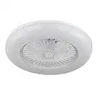 ACTiO LED 770021-ABL Motor DC lámpara plafón ventilador de techo luz led IKARO v2 DC blanco mando distancia, intensidad regulable, 3 tonalidades, silencioso, aspas protegidas, 6 velocidades