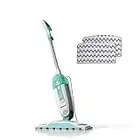 Shark S1000 Steam Mop with 2 Dirt Grip Pads, Lightweight, Safe for all Sealed Hard Floors like Tile, Hardwood, Stone, Laminate, Vinyl & More, Machine Washable Pads,Removable Water Tank, White/Seafoam