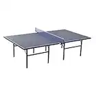 HOMCOM Tavolo da Ping Pong Pieghevole in Legno MDF e Acciaio per Interni, 152.5 x 274 x 76cm