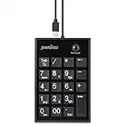 Perixx PERiPad - 202C Teclado numérico Delgado USB - C con Cable - Teclas de Tijera con 2 concentradores USB - A y Llave de pestaña, Compatible con Tableta, portátil y Escritorio, Color Negro