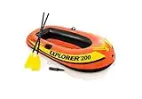 Intex Explorer 200, 2-Person Inflatable Boat Set with French Oars and Mini Air Pump