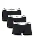 Calvin Klein Herren 3er-Pack Boxershorts Trunk 3 PK mit Stretch, Black W/ White Wb, M