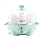 DASH Rapid Egg Cooker: 6 Egg Capacity Electric Egg Cooker for Hard Boiled Eggs, Poached Eggs, Scrambled Eggs, or Omelets with Auto Shut Off Feature - Aqua, 5.5 Inch (DEC005AQ)