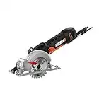 Worx WX439L 4.5 Inch and 4.5 Amp One Hand Compact Circular Saw, Black and Orange