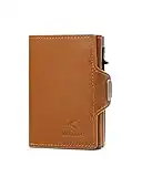 KLOMORE Portefeuille Homme en Cuir Petit Porte Carte Crédit Bancaire avec Blocage RFID Porte Feuille Porte Monnaie pour Hommes