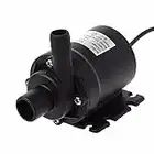 DC 12V / 24V Aquarium Water Pump Quiet Return Pump, Mini Submersible Water Pump Brushless Motor Submersible Water Pump for Aquarium, Fish Tank, Pond, Hydroponics (24V)