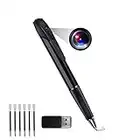 Hidden Camera Pen Spy 1080P Mini Nanny Cam Portable Video Recorder with Loop Recording or Taking Photo, Card Reader and 6 Ink Refills for Office and Home Security No WiFi Function