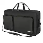 BQKOZFIN DJ Controller Carry Bag, Lightweight Oxford Storage Case Fits XDJ-RX RX3 Prime 4 MCX8000 Numark NVII Mixtrack Pro 3 NV Platinum, Black