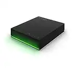 Seagate Game Drive for Xbox 4TB External Hard Drive Portable HDD - USB 3.2 Gen 1, Black with Built-in Green LED bar, Xbox Certified, 3 Year Rescue Services (STKX4000402)