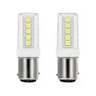 noobibaba 1157 BAY15D 4W LED Lampadine per P21/5W Car Auto Parking Backup Luci di retromarcia 10-30VDC Colore bianco freddo 6000K Confezione da 2