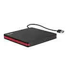 Rioddas External CD Drive, USB 3.0 Portable CD/DVD +/-RW Drive Slim DVD/CD ROM Rewriter Burner for Laptop Desktop PC Windows and Linux OS Apple Mac Macbook Pro