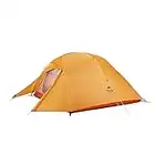 Naturehike Nuovo Cloud-up 3 Persona Tenda Aggiornata Doppio Strato Tenda 2018 Tende da Escursioni (210T Arancione)