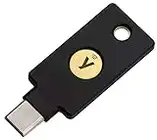 Yubico Y-335 - YubiKey 5C NFC - Two Factor Authentication USB and NFC Security Key, Fits USB-C Ports and Works with Supported NFC Mobile Devices - Protect Your Online Accounts, Black