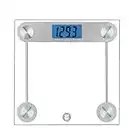 Weight Watchers Scales by Conair Bathroom Scale for Body Weight, Digital Scale, Glass Body Scale Measures Weight Up to 400 Lbs. in Clear