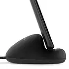 Sinjimoru Support de téléphone avec câble USB C, Station d’Accueil en Silicone pour la Maison et Le Bureau, Support de téléphone Portable pour la synchronisation avec câble USB C, Noir