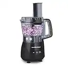 Hamilton-Beach 70510 Stack and Snap Compact Food Processor, Black