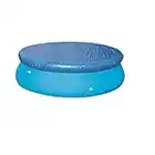 Nadoli Bleu Bâche de Protection Piscine,183cm de Diamètre PE Tissé Résistant Imperméable Anti-Pluie Durable Couvre Cordon Rond Piscines Hors Sol Tapis Couverture de Protection Piscine,Diamètre 183cm