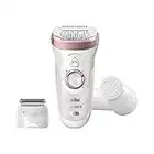 Braun Silk-épil 9 SensoSmart 9/880 Oro rosa, Blanco 40 pinzas - Depiladora (Oro rosa, Blanco, 40 pinzas, Integrado, 2 h, 50 min)