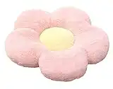 Fleur Oreiller de Sol Coussin Décoration de Chambre Mignonne pour Les Filles en Peluche Confort décontracté canapé Tatami Voiture, Maison (40_x_40_cm, Pink)