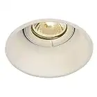 SLV 113141 Spot, projecteur, plafonnier, Lampe encastrée LED, éclairage d'intérieur/GU10, Acier, GU10, Horn-T QPAR51 50W Blanc Mat