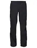 VAUDE Regenhose Herren Drop Pants lI, wasserdichte Outdoorhose für Fahrrad, leichte Überhose, atmungsaktive Fahrradhose schwarz, schnell überziehbar