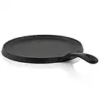 BBQ-Toro Crêpière en fonte | Ø 26 cm Crêpière pour gril | noire | déjà brûlée et adaptée à l'induction | Crêpière pour crêpes | Poêle à gril