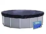 Quick Star Solar Cubierta de Piscina de Invierno Redonda 200g / m² para Piscina 366-400 cm Dimensiones de Lona ø 460 cm Negro