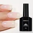 TOMICCA Smalto Semipermanente Bianco Latte, 1 pezzo 15ml di smalto Lattiginoso che si Spegne Gel per Unghie Arte Manicure fai da te UV