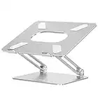 BoYata Laptop Ständer, Aluminium Höhenverstellbarer Belüfteter Laptophalter, Notebook Stand Kompatibel für Laptop (10-17 Zoll) MacBook, Dell, Lenovo, Samsung, Acer und Huawei MateBook