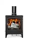 Mazona Warwick 8 kW Ecodesign Ready Multi Fuel Wood Burning Stove