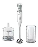 Bosch Elettrodomestici ErgomMixx Mixer a Immersione, Frullatore, 600 W, 70 Decibel, Plastica, 12 velocità, Bianco