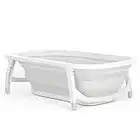 Karibu Baby Folding Bath Fold Away Bathtub - White Grey