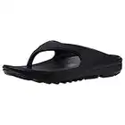 shevalues Orthopedic Sandals for Women Arch Support Recovery Flip Flops Pillow Soft Summer Beach Shoes, Black 40