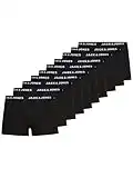 JACK & JONES Herren Jacsolid Trunks 10 Packs Boxershorts, Schwarz, L EU