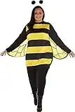 amscan Queen Bee, Black and Yellow, Plus XXL (18-20)