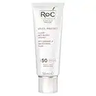 RoC - Soleil-Protect Anti-Rides Fluide Lissant SPF 50 - Hydratant pour le Visage - Réduit les Rides - Crème Solaire - Résistant à l'Eau - 50 ml