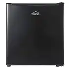 Walsh WSR17BK Compact Refrigerator, 1.7 Cu.Ft Single Door Fridge, Adjustable Mechanical Thermostat with Chiller, Reversible Doors, Black