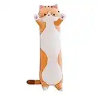 Cute Plushies Cats Doll Soft Stuffed Kitten Pillow Doll Toy Gift for Kids Girlfriend Stuffed Animals Plush Soft Toy Long Cat Plush Large(Brown,35.4inch)