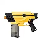 UnlocX Splatter Ball Gun Kit - Powerful Fully Automatic Rechargeable 200fps Gel Ball Blaster with 3500 Gel Beads, Large Capacity Clip, able to Shoot 11 Rounds per Second, Yellow