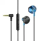 OKCSC P120 Ecouteurs Intra-Auriculaires Filaires Ecouteurs Anti-Bruit avec Micro Grande Durabilité Et Contrôle du Volume Sonore de Haute Qualité Compatible avec Les PC Et Les Téléphones Bleus